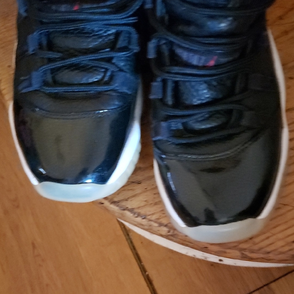 Jordan Black Patent Leather Sneakers